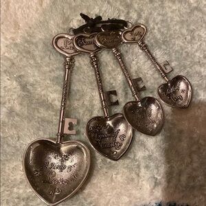 Heart Shaped Measuring Spoon Set